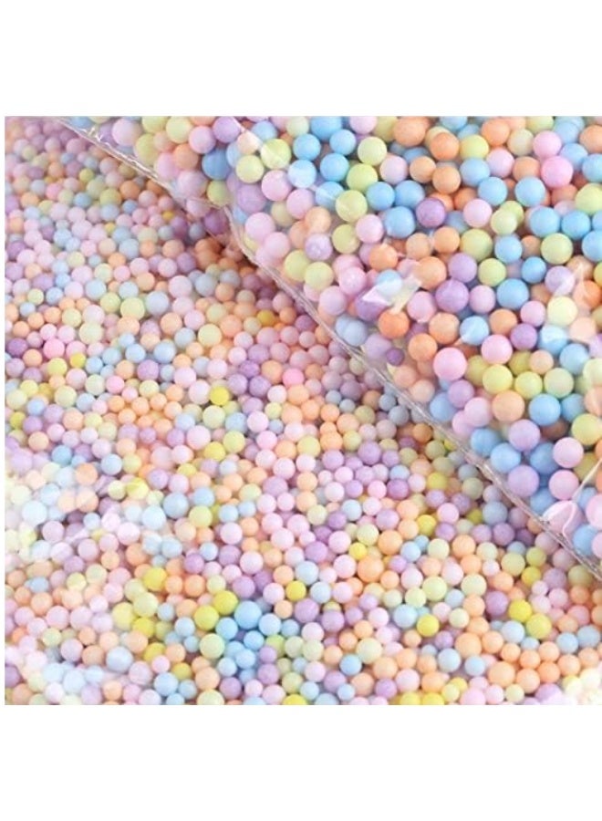 الواحة-TH ٥٠ غرام من كرات الفوم الملونة، حشوة لصناديق الهدايا، رفوف، خرز من الستايروفوم، صناديق ألعاب يمكنك صنعها بنفسك، صناديق حلوى، علب هدايا، إكسسوارات تزيين - Image 3